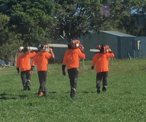 Crew Photo Marching Off Into The Distance